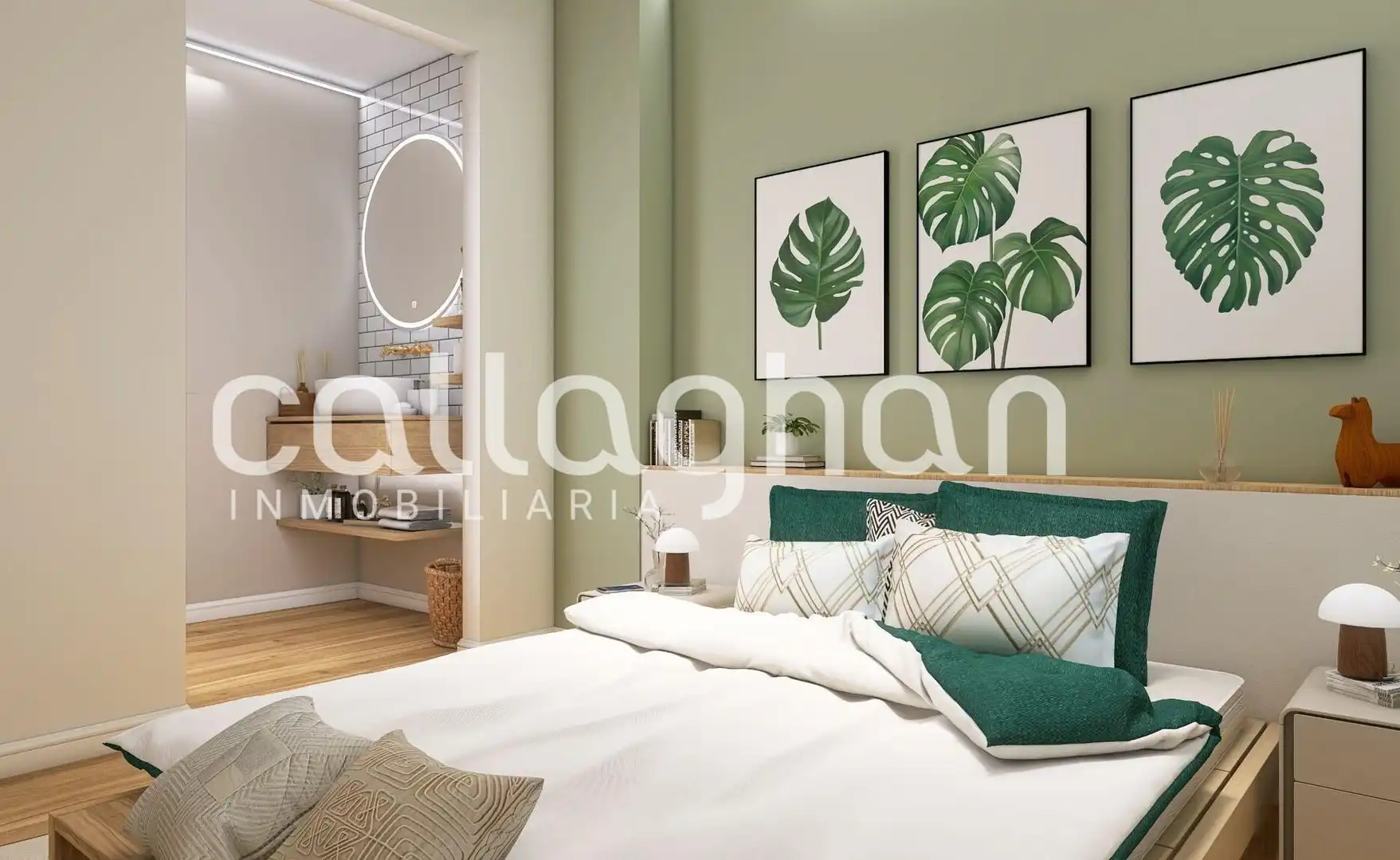 Schlafzimmer von Erdgeschoss zum Verkauf in Valencia mit Klimaanlage, Terrasse und Balkon