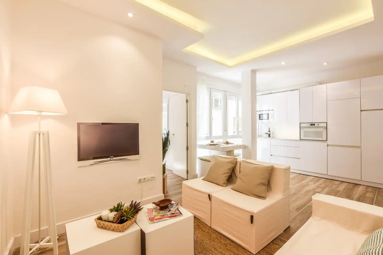 Sala de estar de Piso de alquiler en Madrid con Calefacción