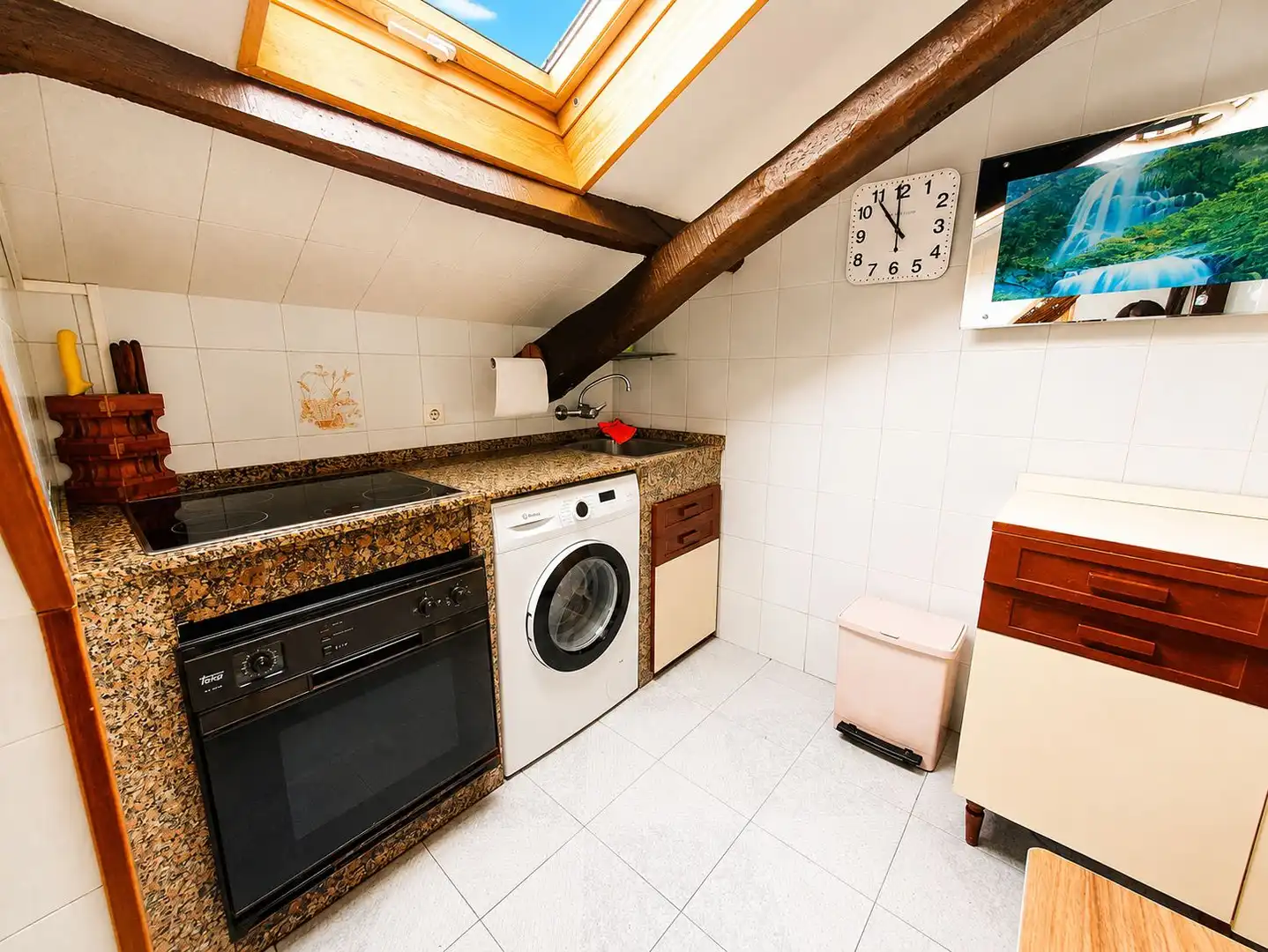 Kitchen of Flat for sale in Grado  with Storage room