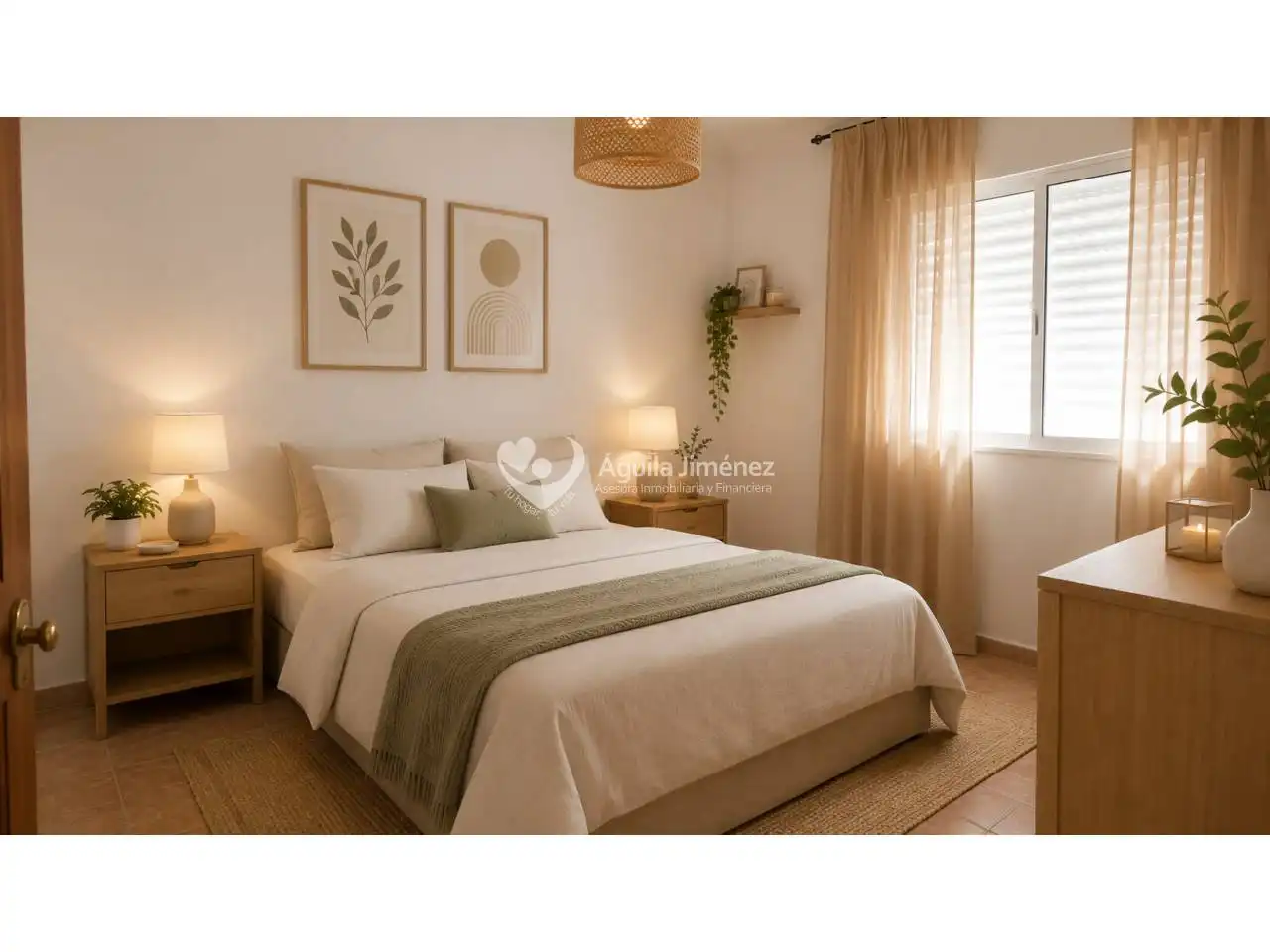 Habitación de Casa adosada en venta en Alcalá de Guadaira con Calefacción, Terraza y Piscina