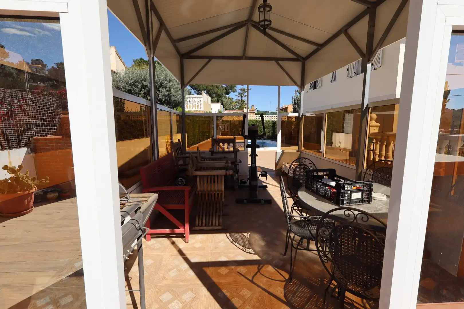 Terraza de Casa o chalet en venta en Chiva con Aire acondicionado, Calefacción y Jardín privado
