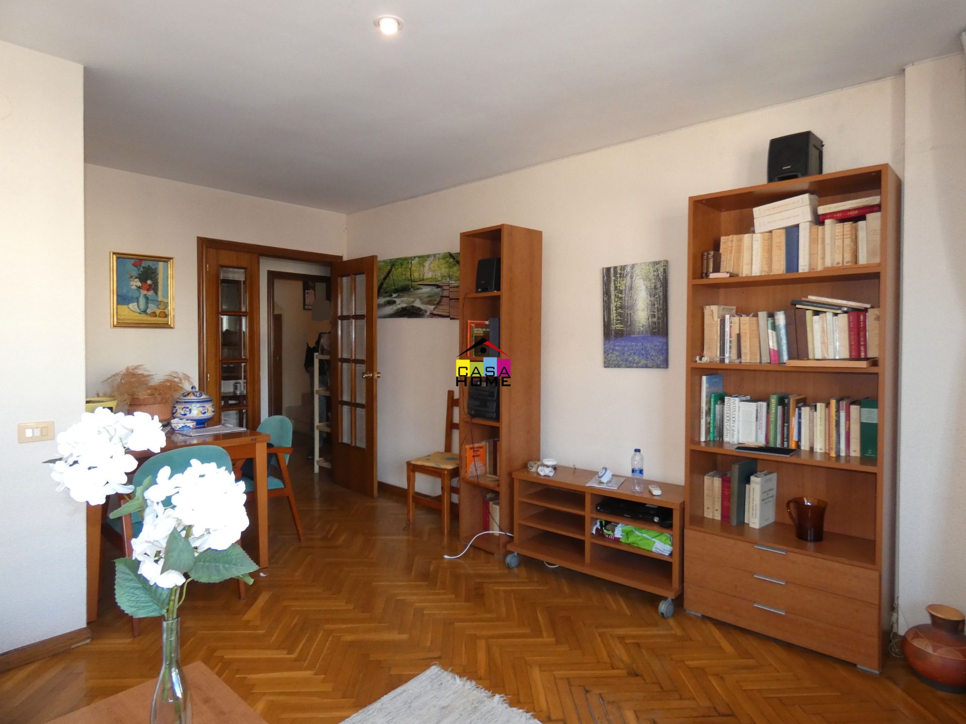 Living room of Attic for sale in Castellón de la Plana / Castelló de la Plana  with Air Conditioner, Parquet flooring and Terrace