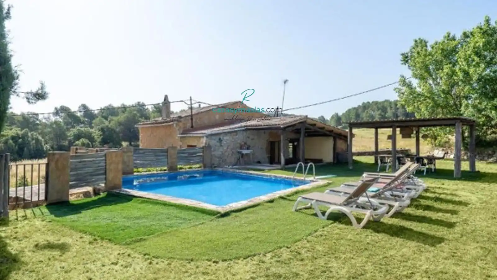 Piscina de Finca rústica en venda en Sant Martí Sarroca amb Calefacció, Jardí privat i Parquet