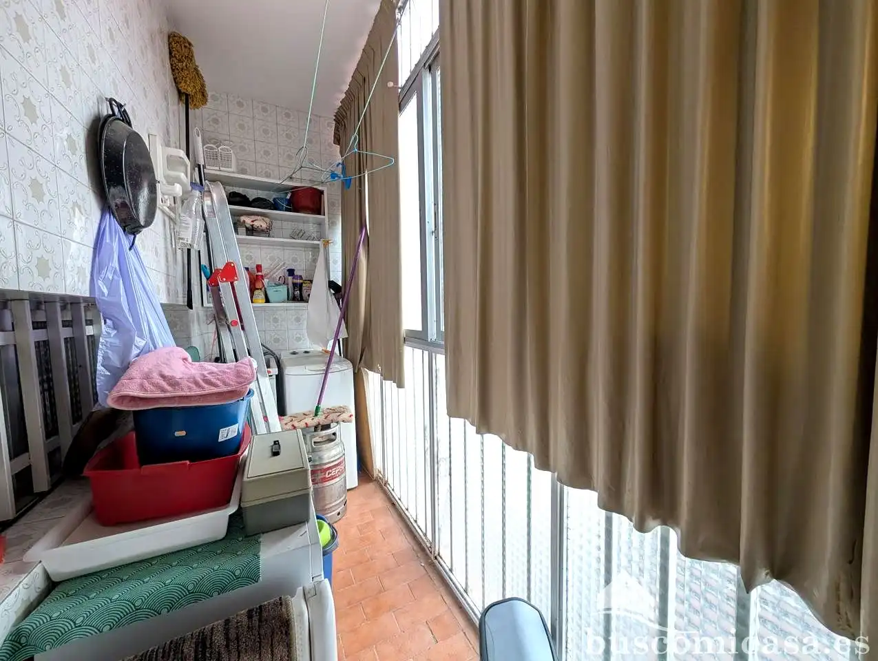 Balcony of Flat for sale in Linarejos