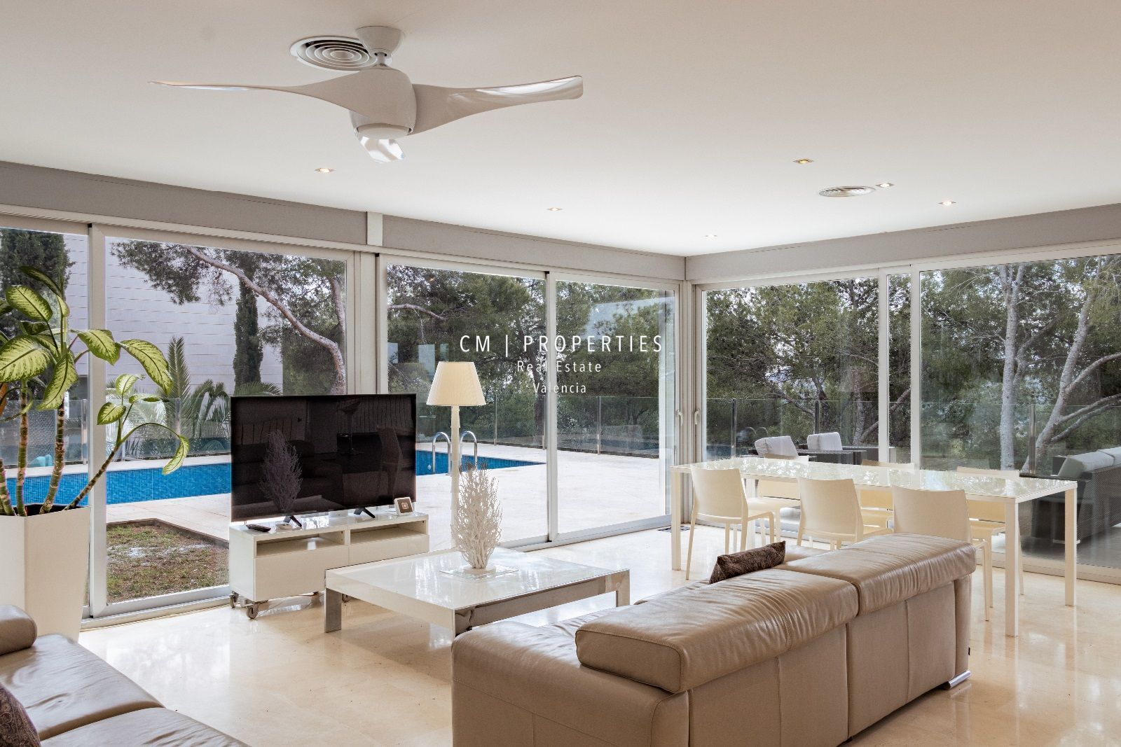 Living room of House or chalet to rent in Chiva  with Air Conditioner, Heating and Terrace