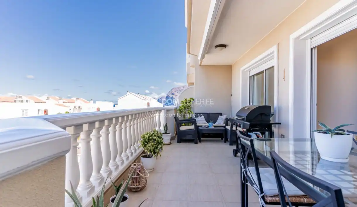 Terraza de Piso de alquiler en Santiago del Teide con Terraza, Trastero y Piscina