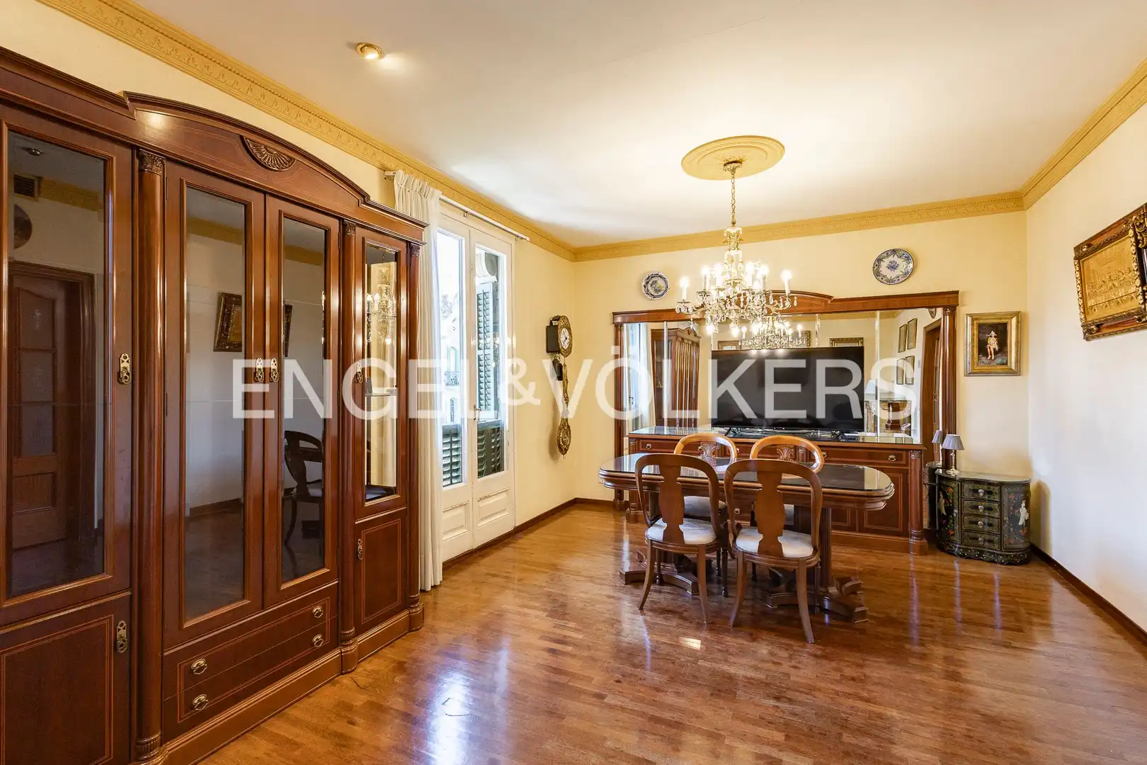 Dining room of Flat for sale in Barcelona  with Air Conditioner, Heating and Parquet flooring