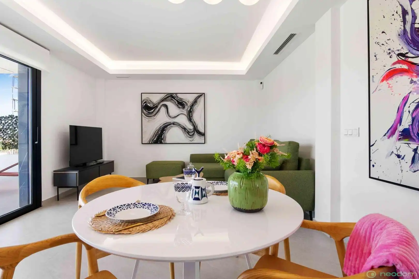 Living room of Houses for sale in Rojales  with Terrace, Swimming Pool and Furnished