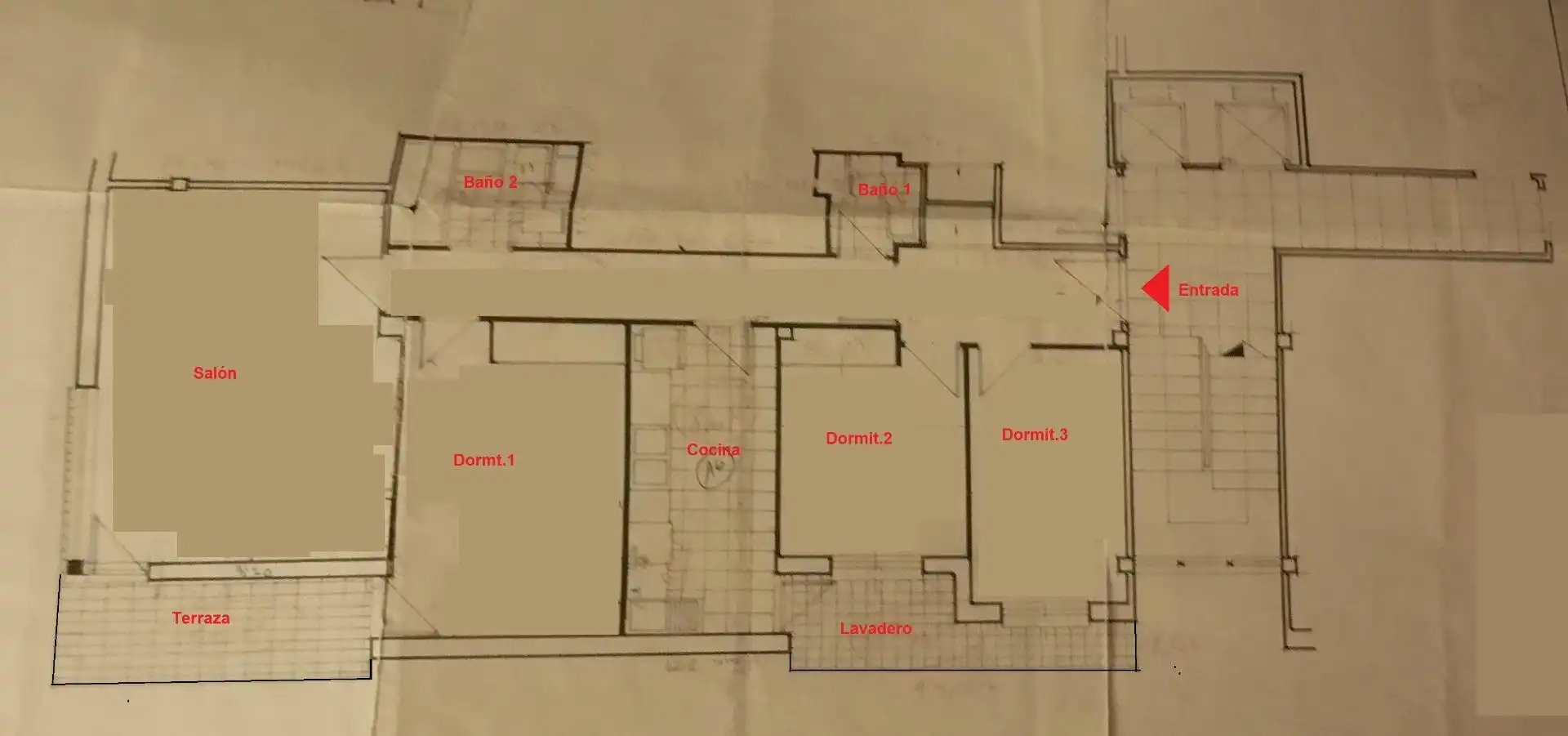 Wohnung zur Miete in Murcia mit Heizung, Parkett und Terrasse