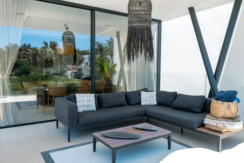Terrace of Houses for rent in Estepona  with Air Conditioner, Heating and Private garden