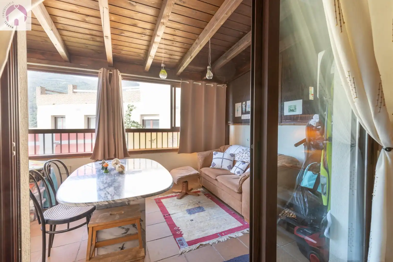 Balcony of Flat for sale in Güéjar Sierra  with Air Conditioner, Heating and Terrace