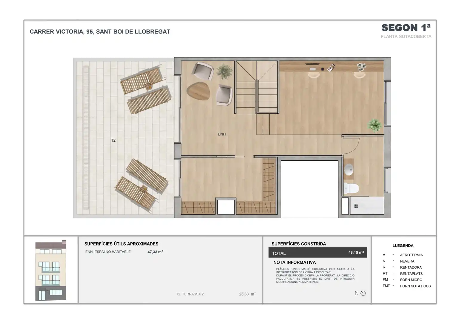 Penthouse with terrace for sale in Carrer Victòria 95, imagen 67