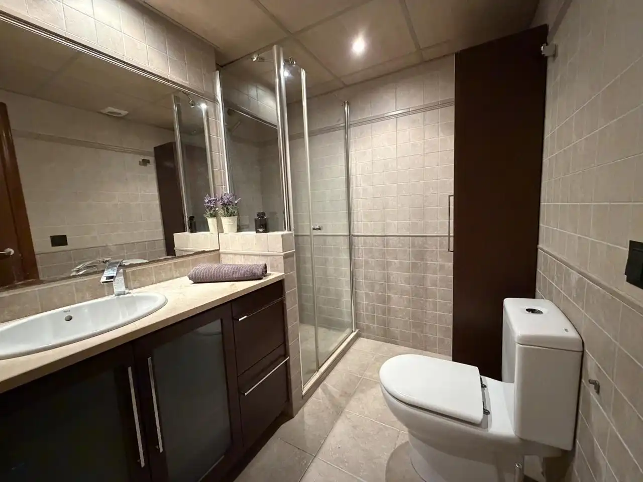 Baño de Planta baja en venta en Castell d'Aro, Platja d'Aro i s'Agaró con Aire acondicionado, Terraza y Amueblado