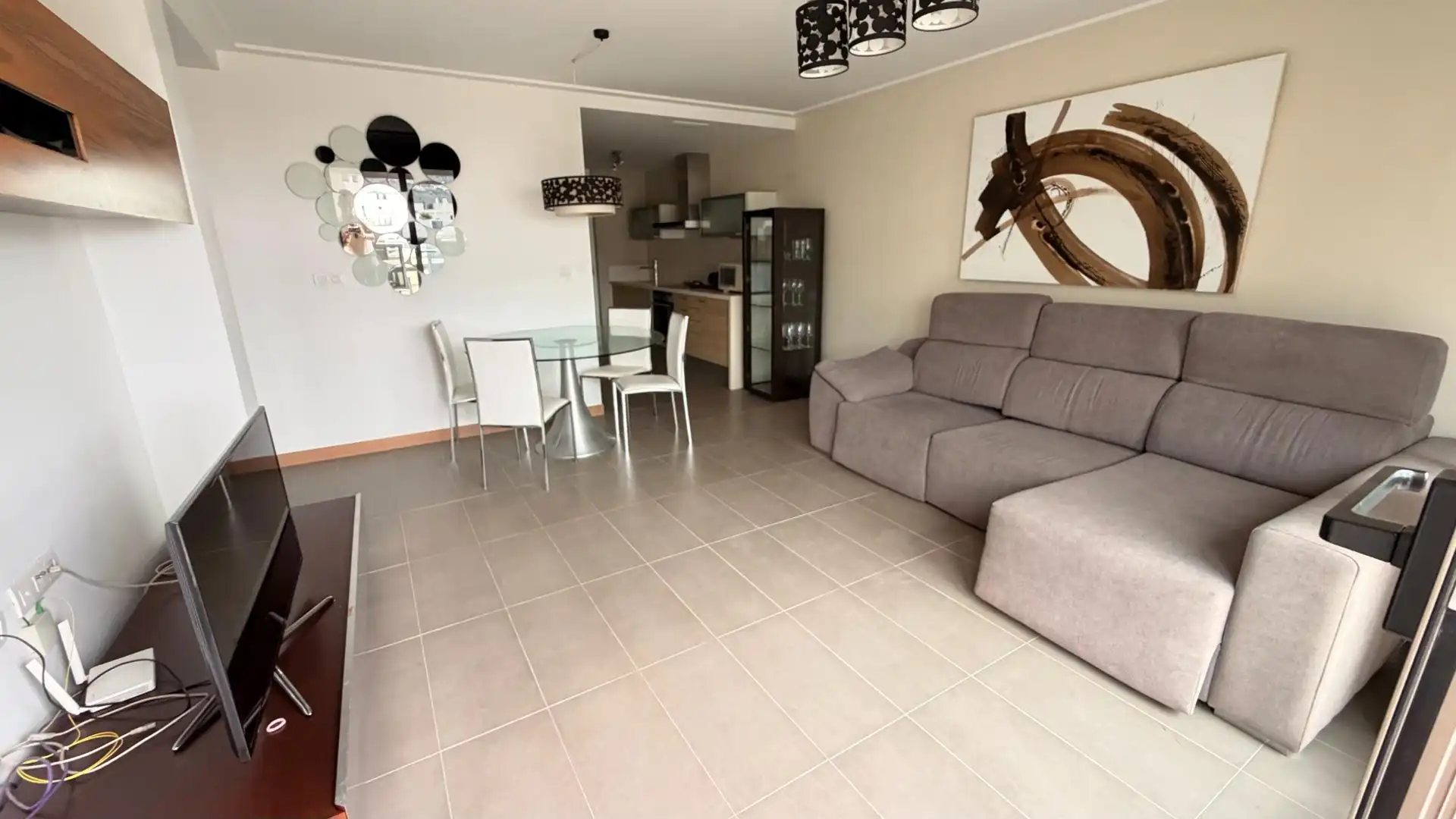 Living room of Apartments for sale in Elche / Elx  with Air Conditioner, Private garden and Terrace