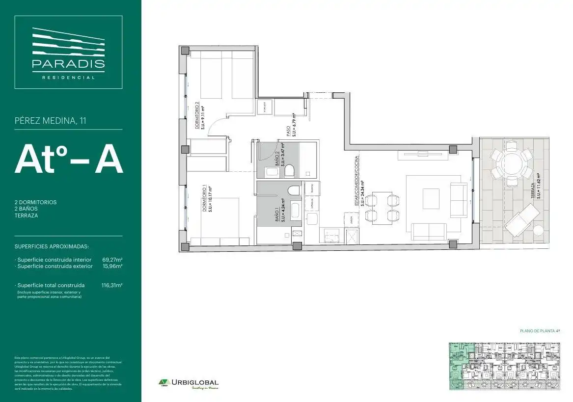 Penthouse mit Pool zum Verkauf in Calle Calle de Pérez Medina 11, imagen 3