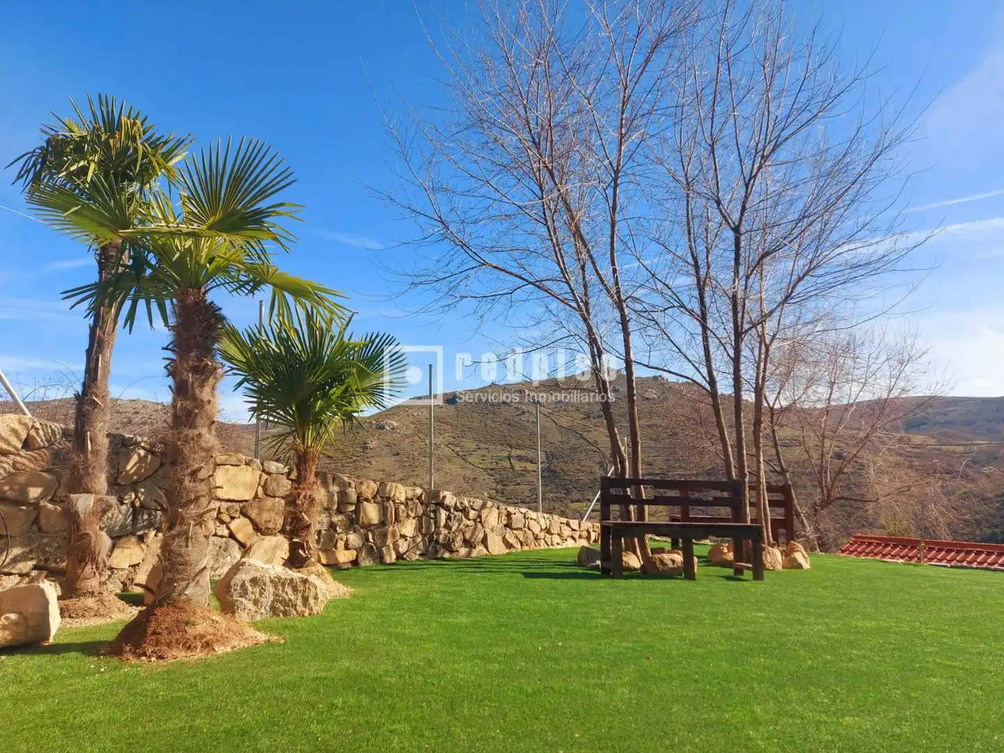 Jardín de Casa o chalet en venta en Santa María de la Alameda con Aire acondicionado, Calefacción y Trastero