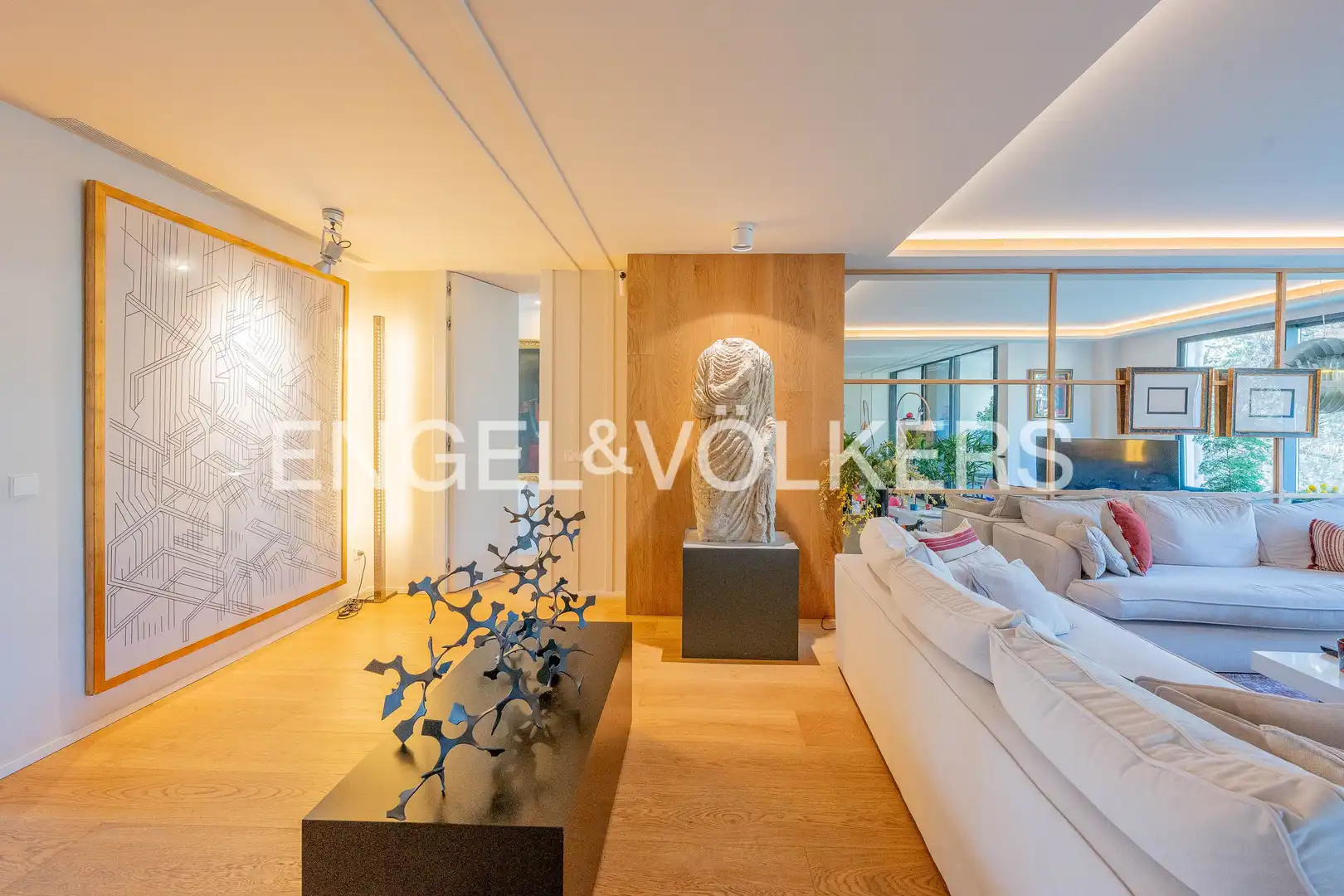 Wohnzimmer von Wohnung zum Verkauf in Madrid mit Klimaanlage, Heizung und Privatgarten