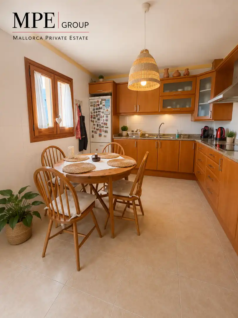 Cocina de Apartamento en venta en Campanet con Aire acondicionado, Calefacción y Terraza