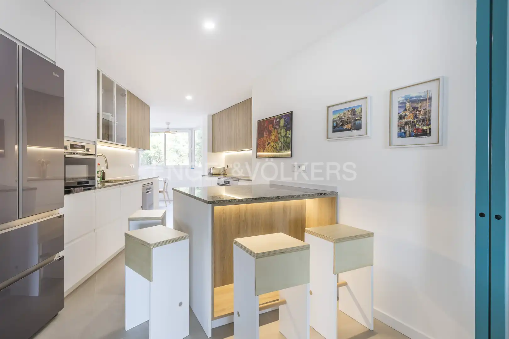 Cocina de Piso de alquiler en Madrid con Aire acondicionado, Calefacción y Amueblado