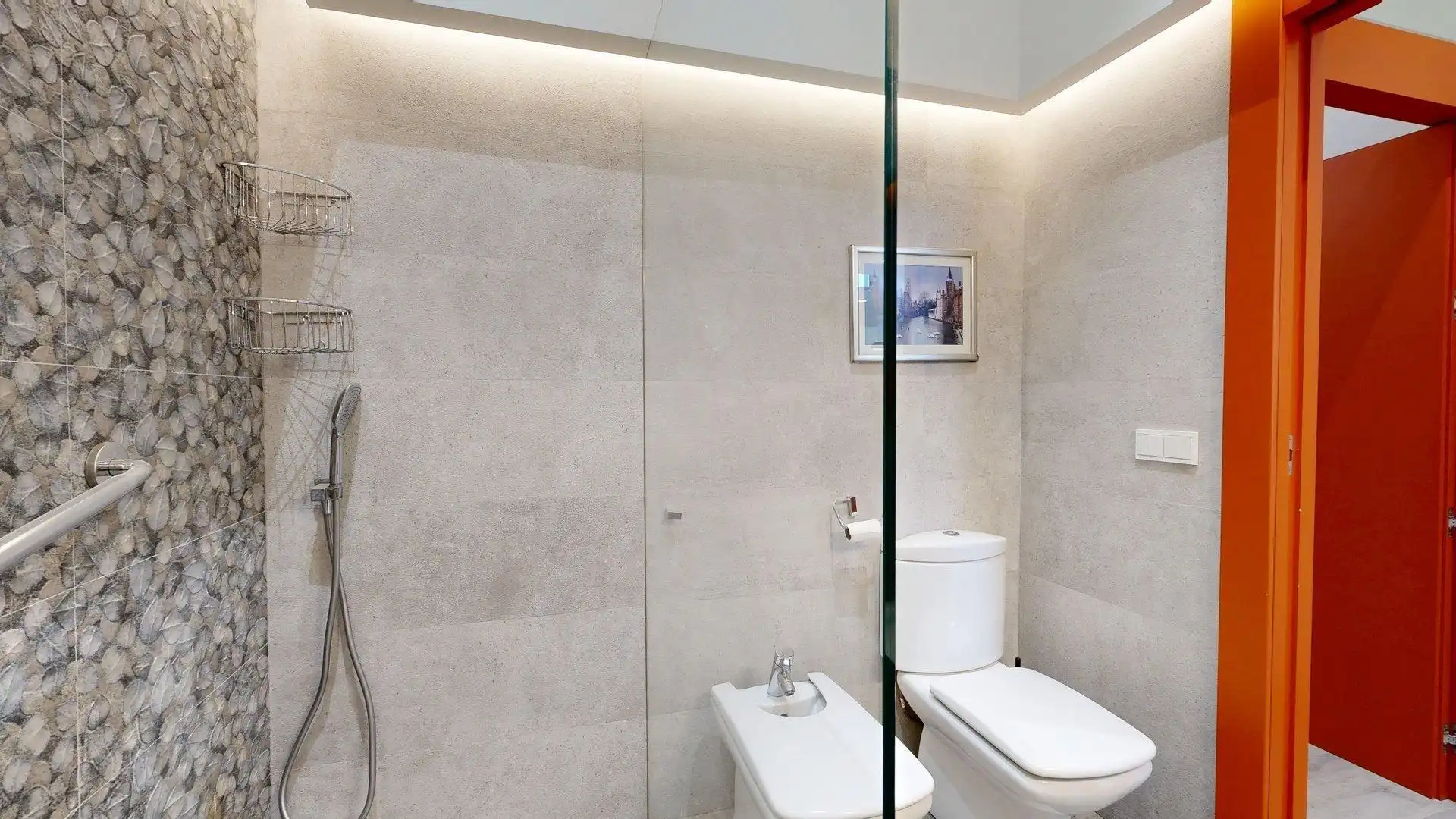 Baño de Casa o chalet en venta en Zaragoza con Aire acondicionado, Calefacción y Jardín privado
