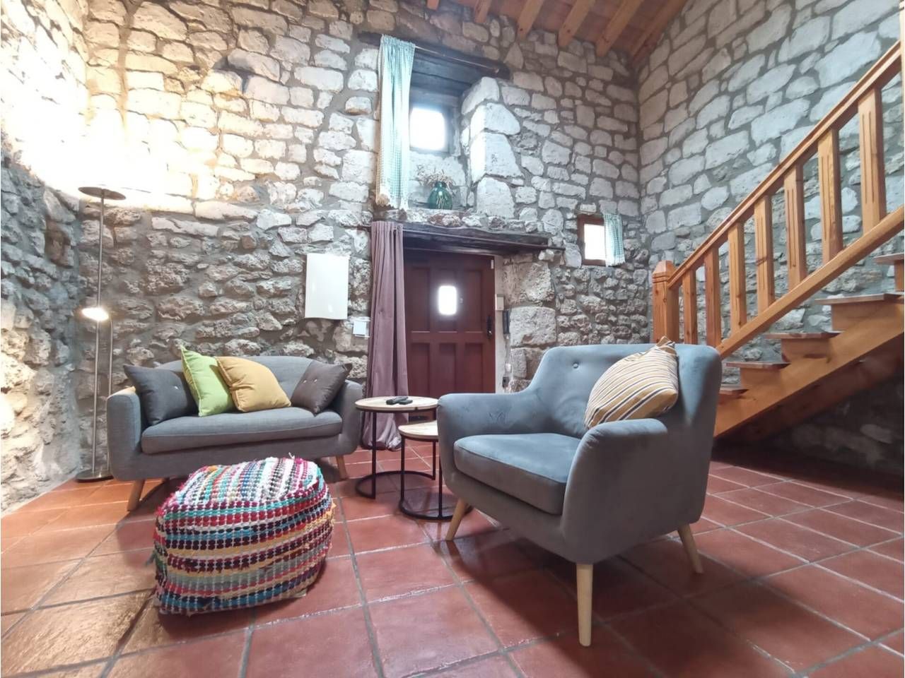 Living room of Single-family semi-detached for sale in Rublacedo de Abajo  with Heating, Private garden and Terrace