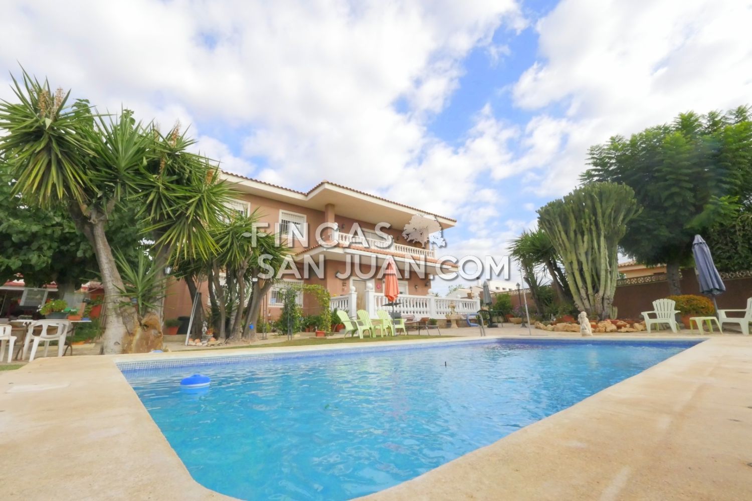 Piscina de Casa o xalet en venda en Mutxamel amb Aire condicionat, Terrassa i Piscina