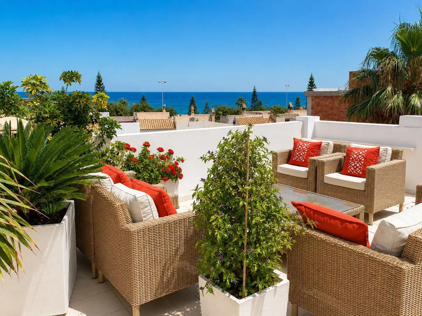 Terrassa de Casa o xalet en venda en Roquetas de Mar amb Aire condicionat, Calefacció i Jardí privat