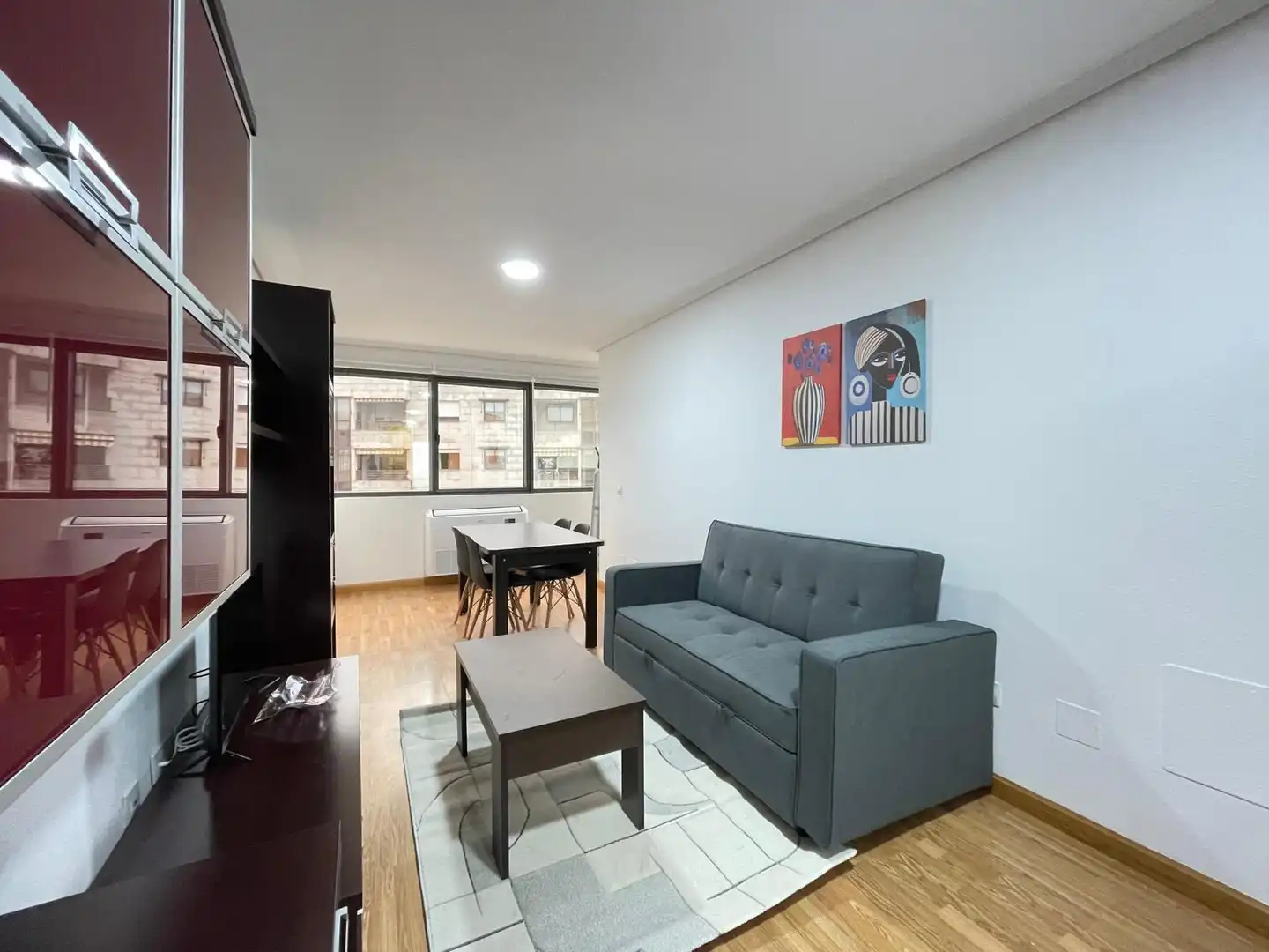 Wohnzimmer von Wohnung zur Miete in Ponferrada mit Möbliert und Balkon