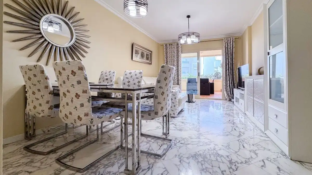 Esszimmer von Wohnungen zur Miete in Mijas mit Klimaanlage, Heizung und Terrasse