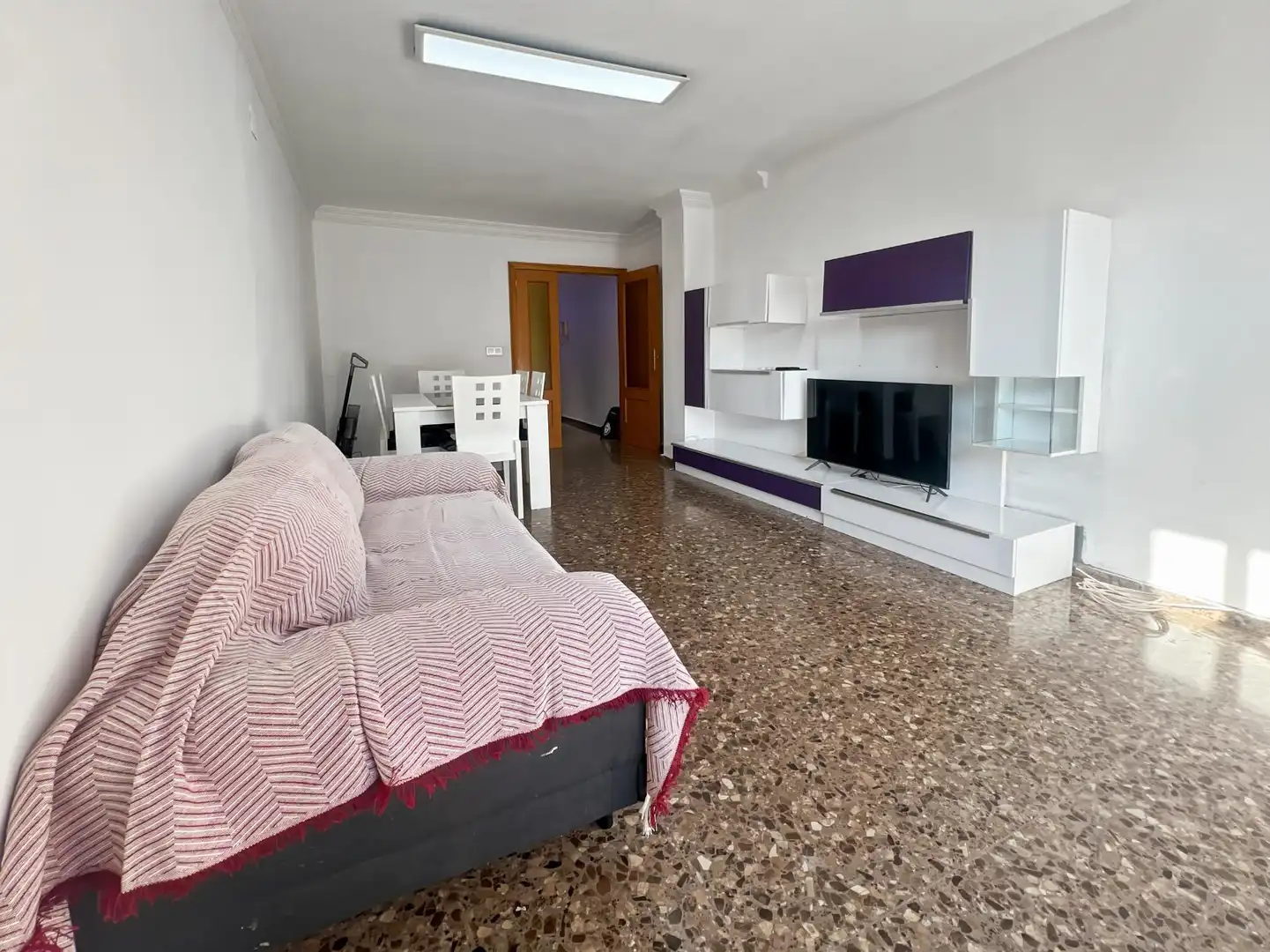 Sala de estar de Piso de alquiler en Castellón de la Plana / Castelló de la Plana con Aire acondicionado, Amueblado y Balcón