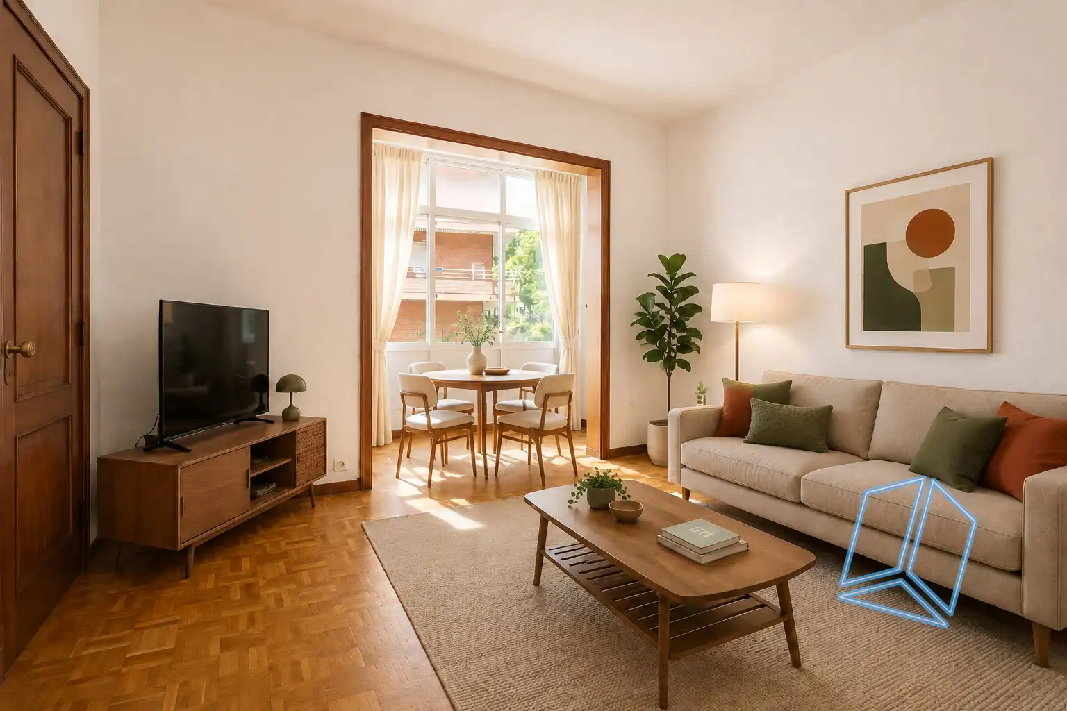 Sala de estar de Piso en venta en Barcelona