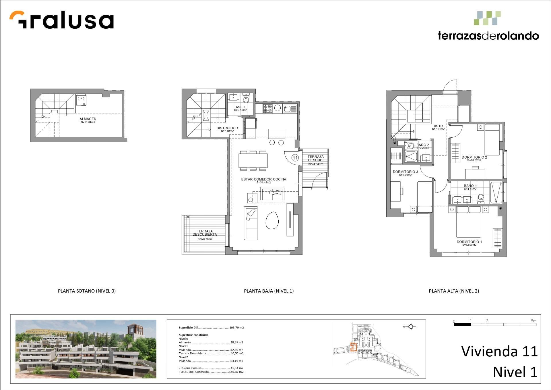 Dúplex en venda en  Granada Capital amb Aire condicionat, Calefacció i Terrassa