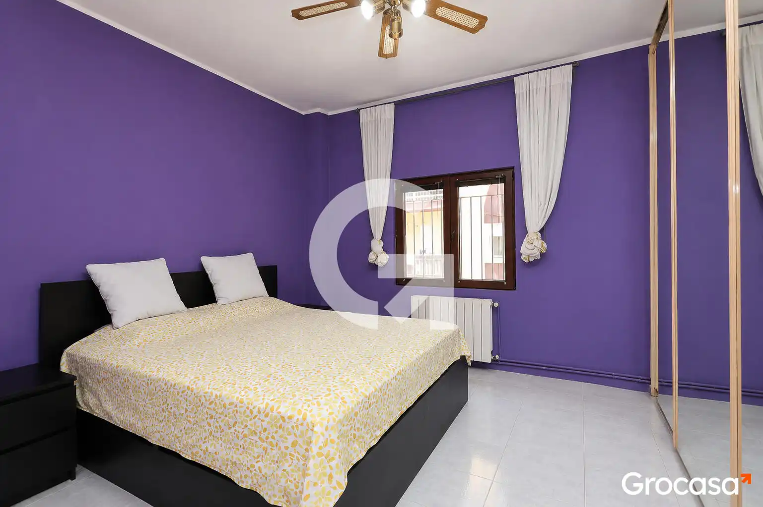 Bedroom of Flat for sale in Santa Coloma de Gramenet  with Air Conditioner, Heating and Furnished