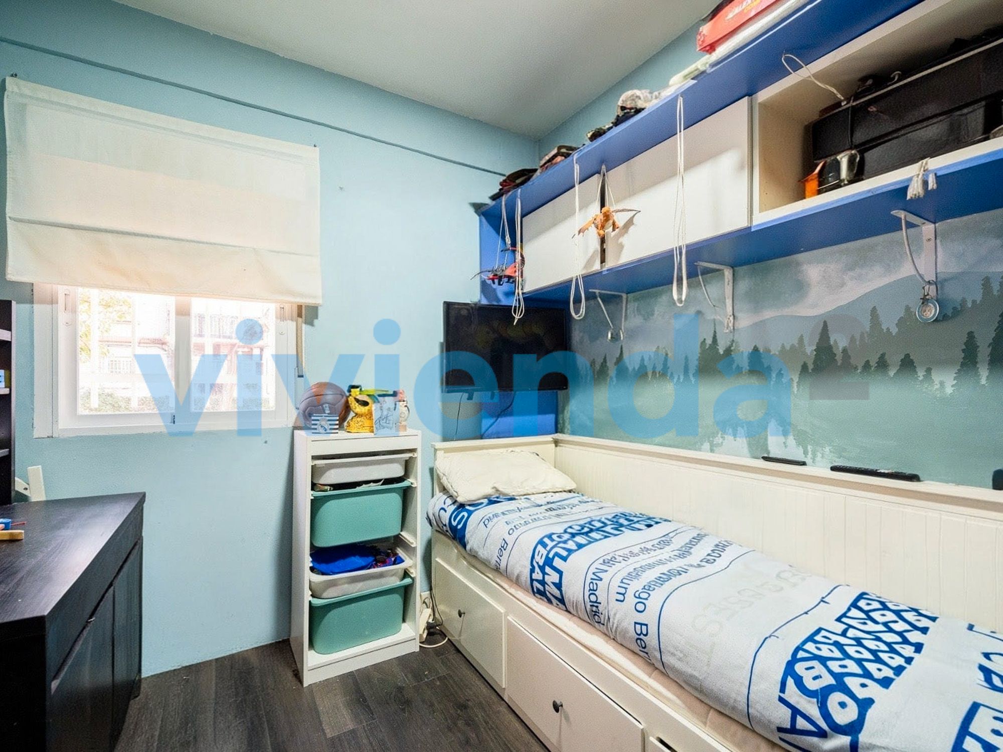 Bedroom of Flat for sale in  Madrid Capital  with Air Conditioner