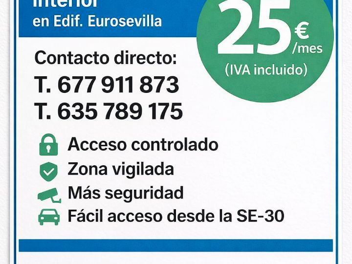 Parking of Garage to rent in  Sevilla Capital