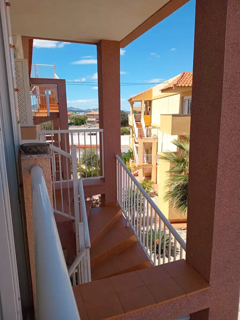 Terraza de Apartamento en venta en La Manga del Mar Menor con Aire acondicionado