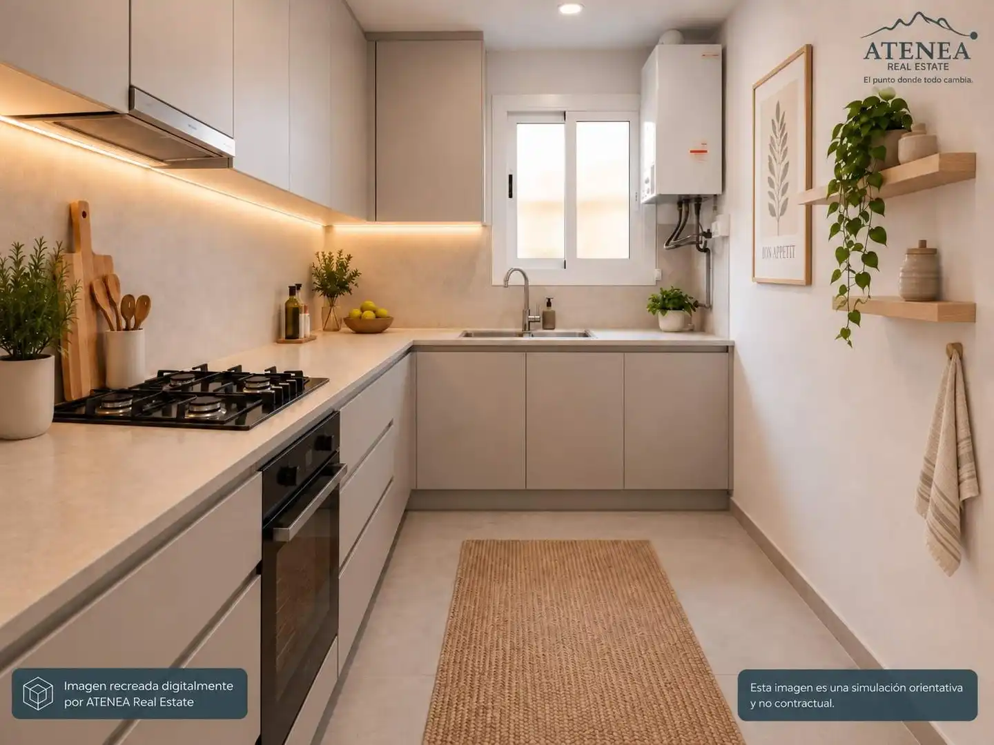 Küche von Wohnung zum Verkauf in L'Hospitalet de Llobregat mit Alarm