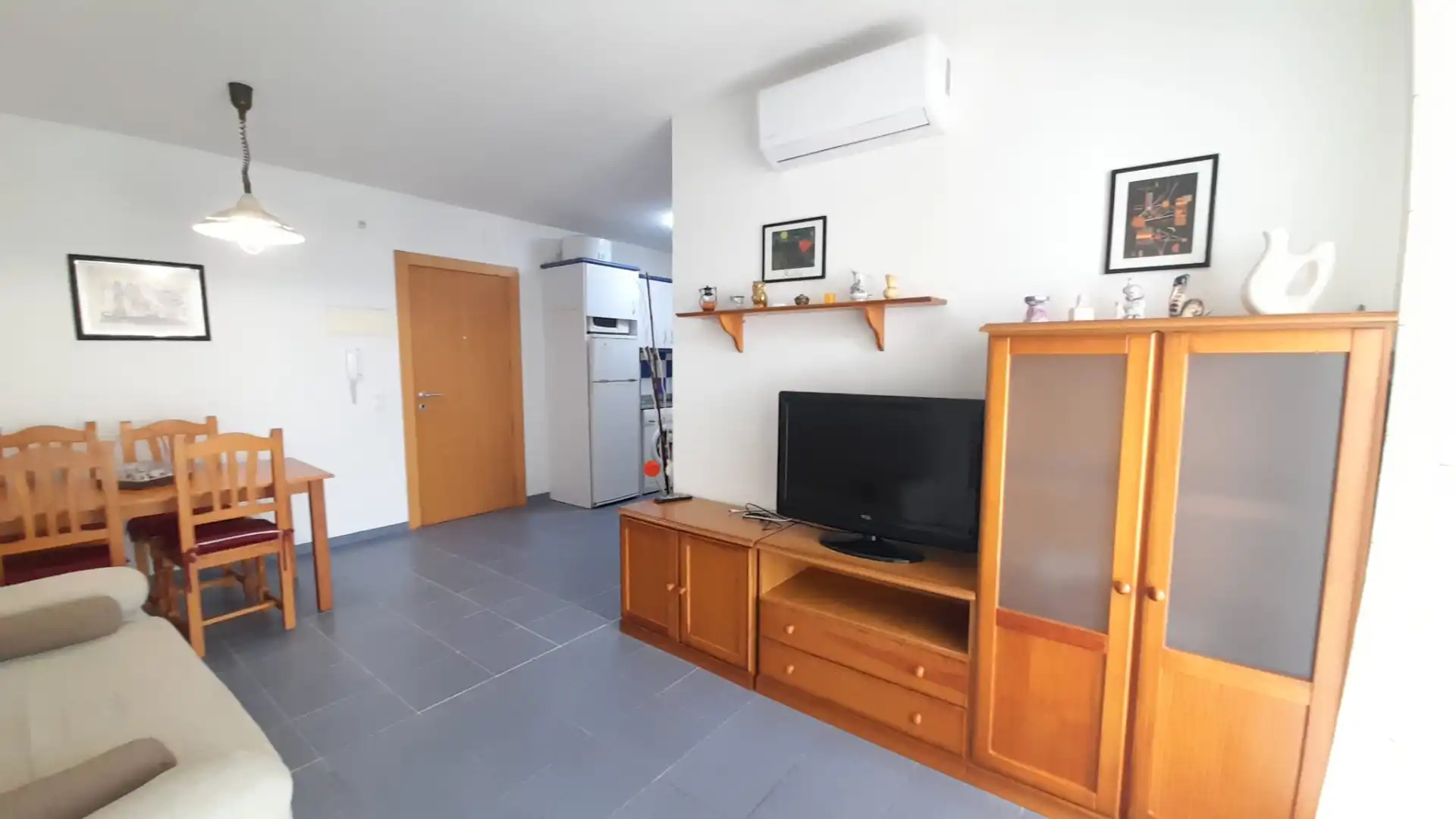 Sala de estar de Apartamento de alquiler en Oropesa del Mar / Orpesa con Aire acondicionado, Terraza y Amueblado