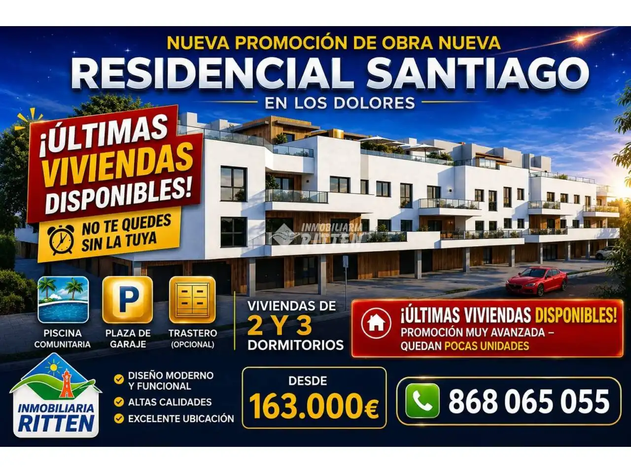 Vista exterior de Piso en venta en Cartagena con Aire acondicionado, Terraza y Trastero