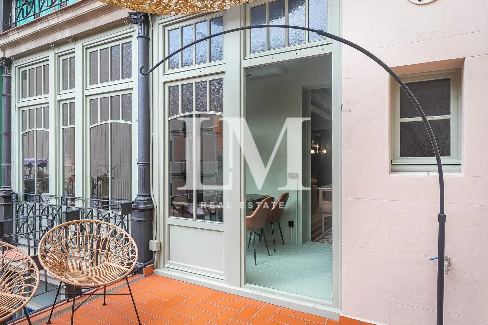 Terraza de Apartamento de alquiler en Barcelona con Aire acondicionado, Calefacción y Terraza