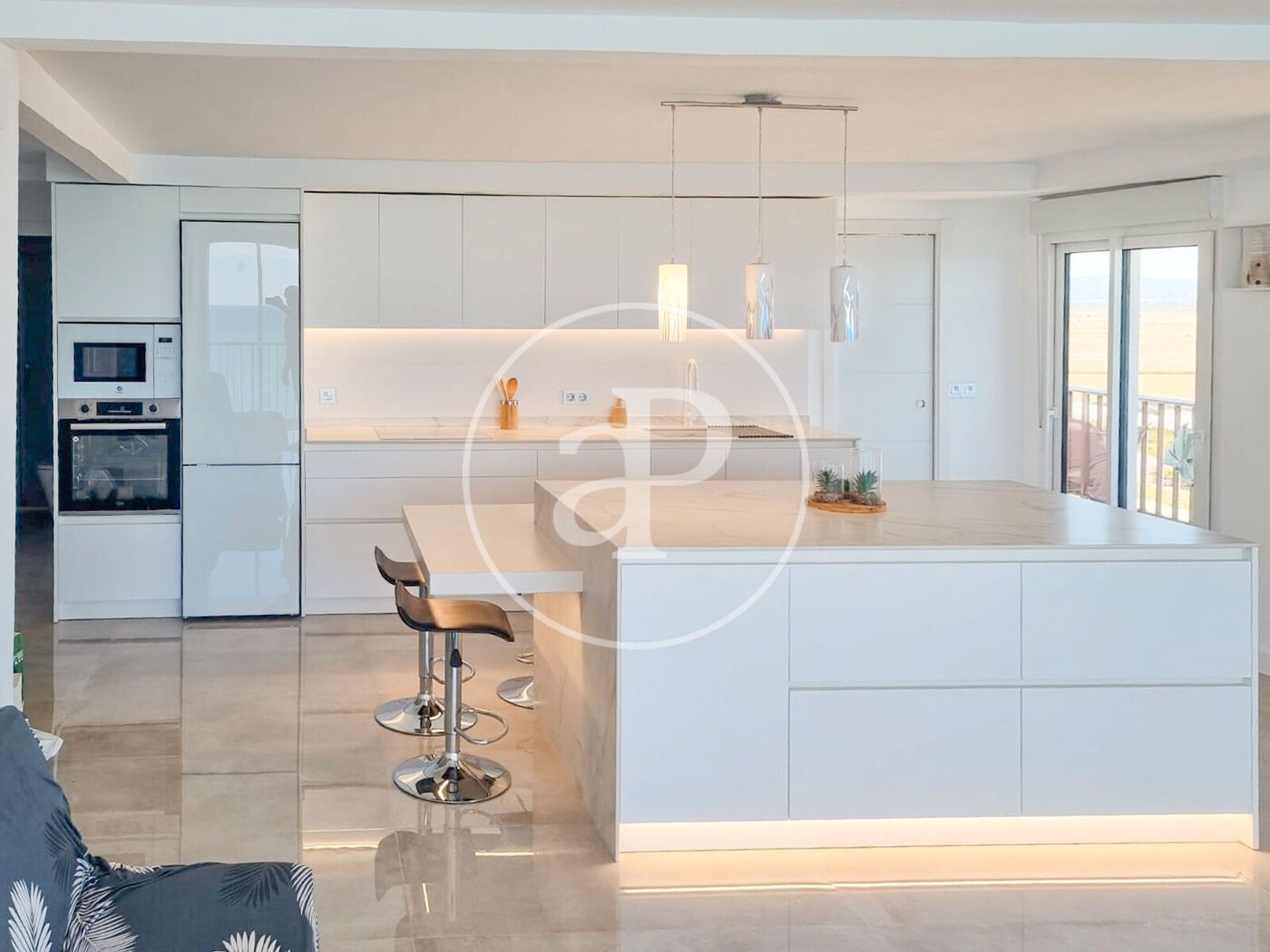 Kitchen of Flat for sale in Sueca  with Air Conditioner, Heating and Terrace