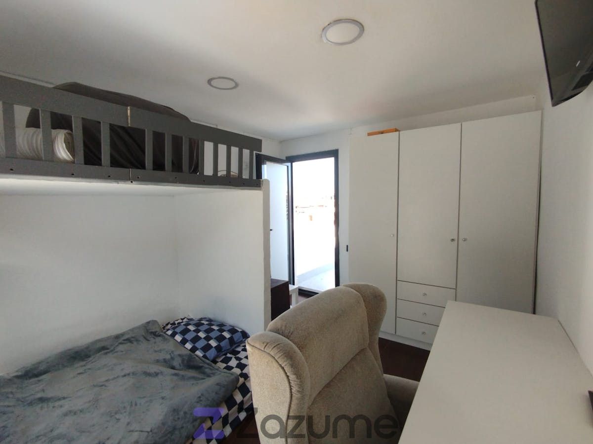 Dormitori de Estudi de lloguer en Sabadell amb Terrassa, Moblat i Forn