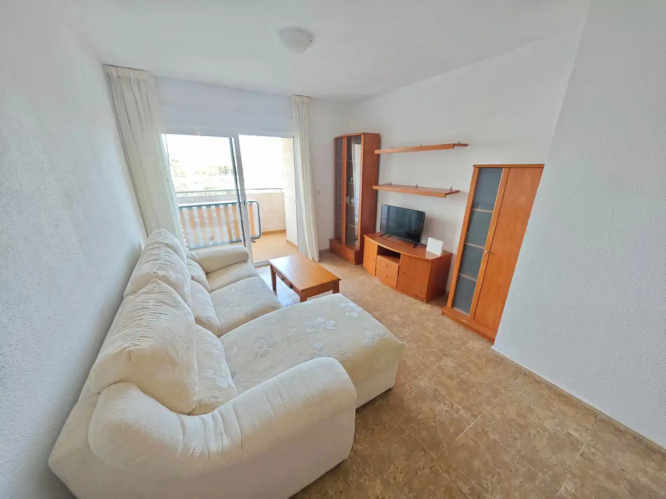 Sala de estar de Piso en venta en Calpe / Calp con Aire acondicionado, Terraza y Amueblado