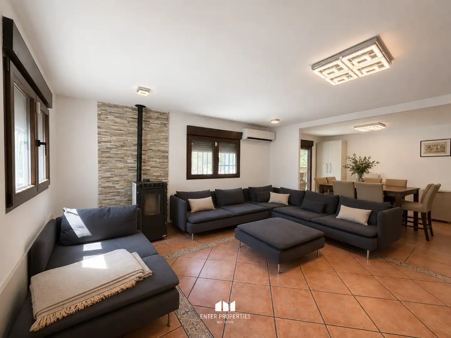 Sala de estar de Casa o chalet en venta en Olocau con Aire acondicionado, Calefacción y Terraza