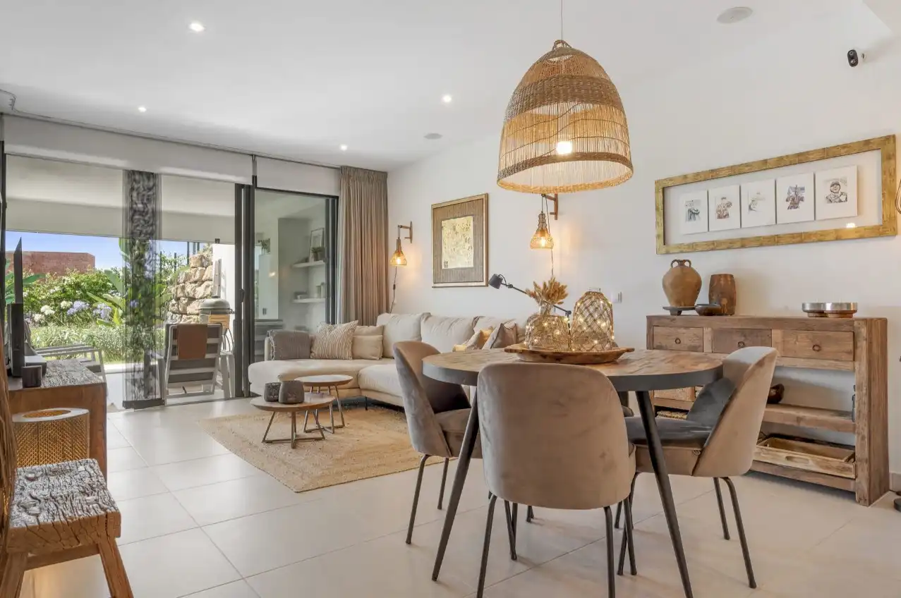 Dining room of Ground floor for sale in Estepona  with Air Conditioner, Heating and Private garden