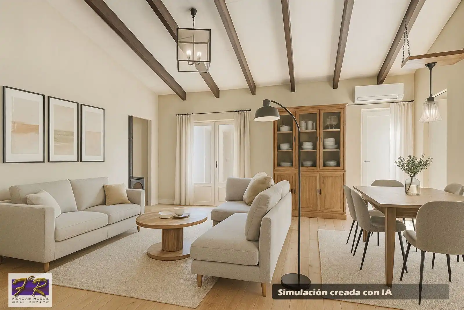Sala de estar de Finca rústica en venta en Búger con Aire acondicionado, Terraza y Trastero