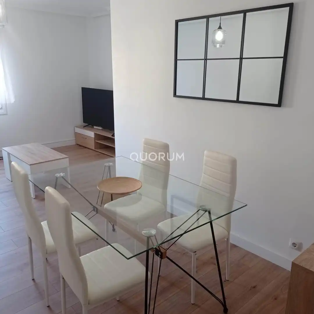 Dining room of Flat for rent in Leioa  with Heating, Terrace and Furnished