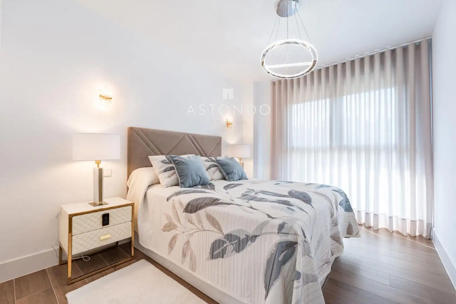 Schlafzimmer von Wohnung zur Miete in Madrid mit Klimaanlage, Heizung und Terrasse