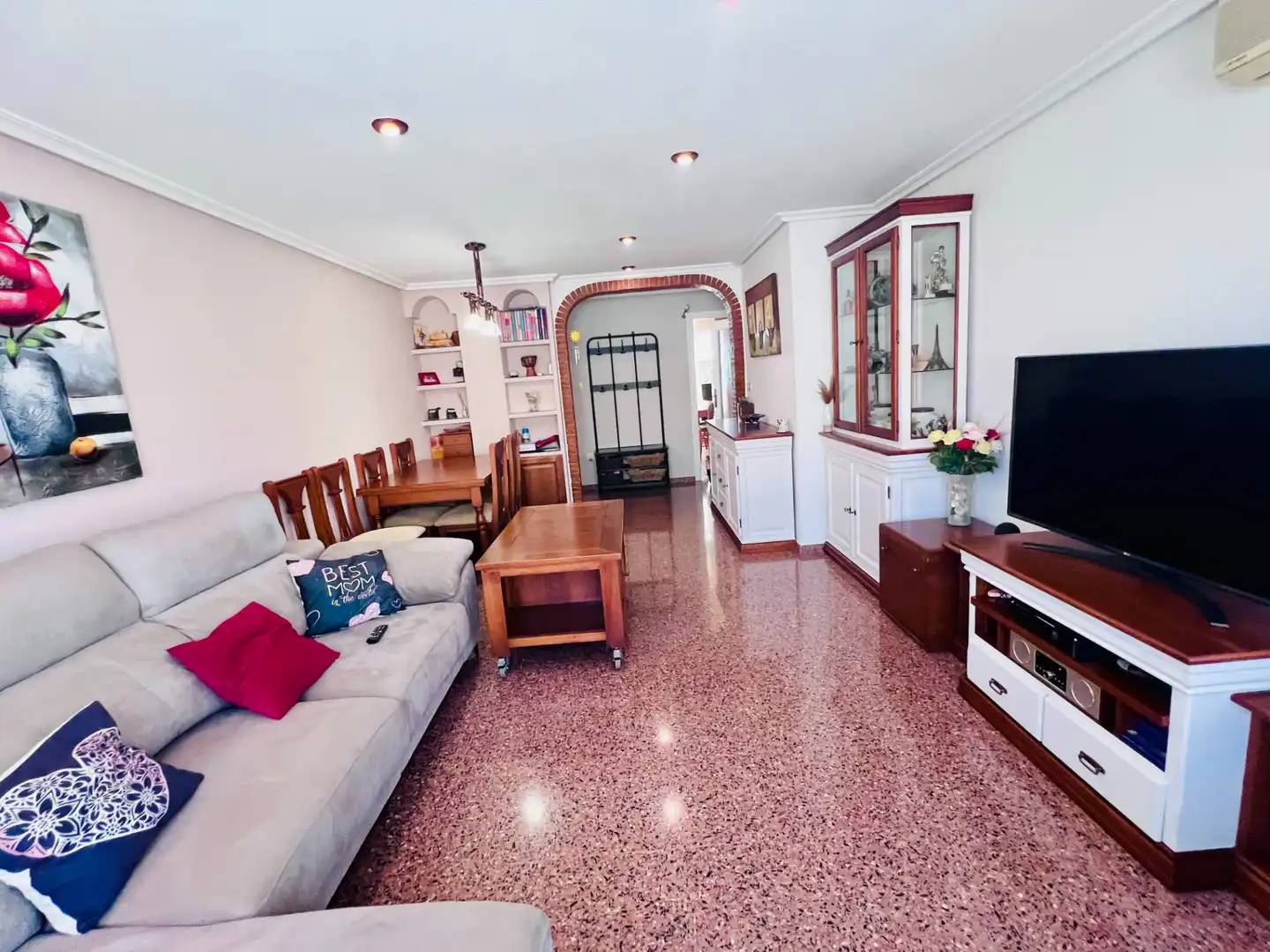 Sala de estar de Piso en venta en Petrer con Aire acondicionado, Trastero y Balcón