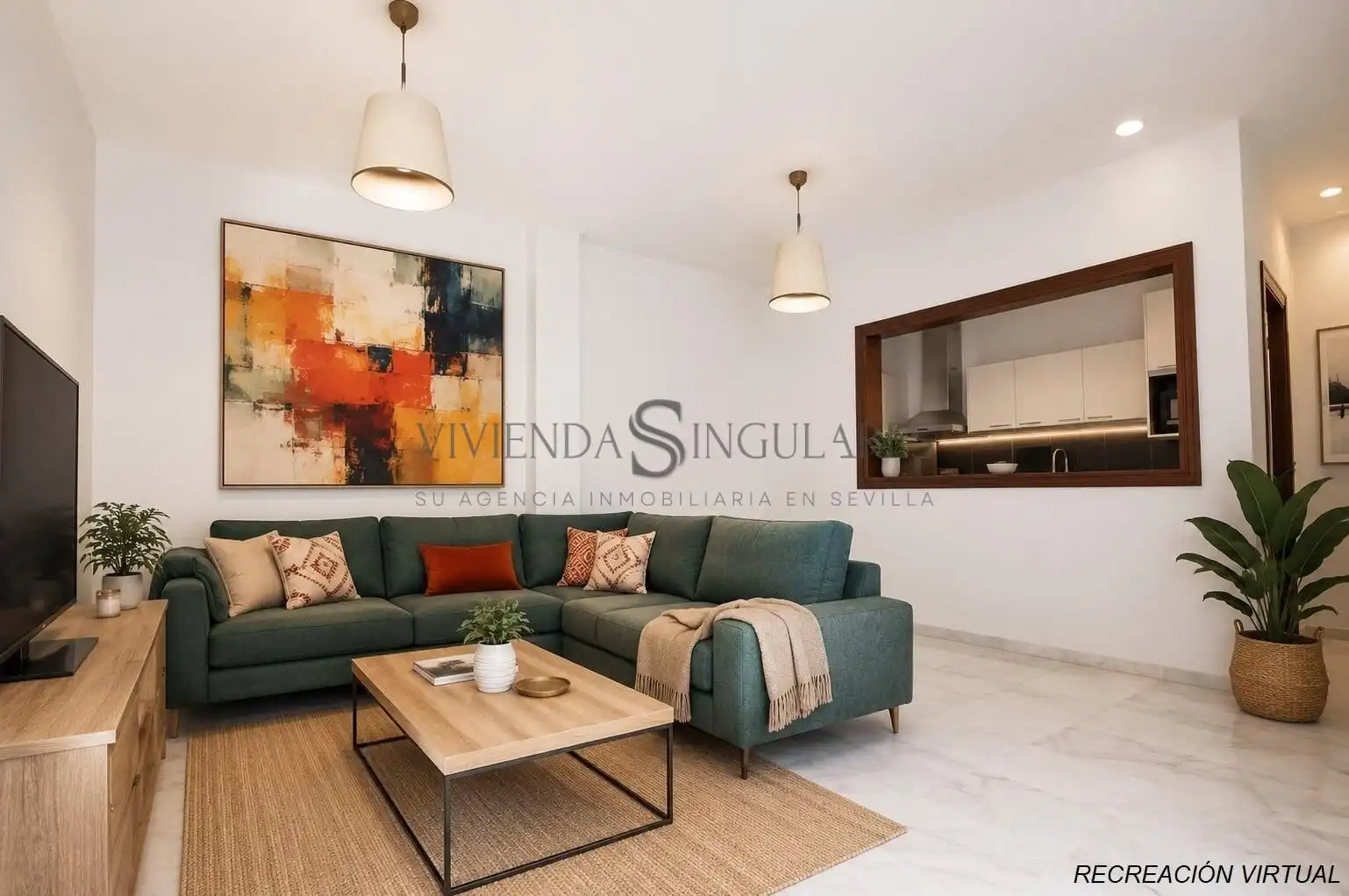 Sala d'estar de Pis en venda en Sevilla amb Aire condicionat
